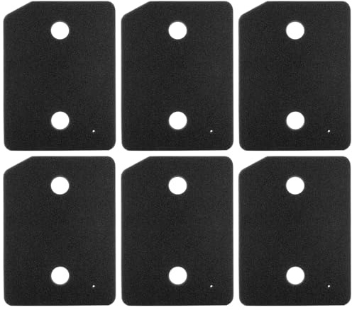 Liangren Dryer Filter for Miele T1 Series Heat Pump Dryer, 9164761, Black, Sponge Filter Foam Filter Replacement Parts, 6 Pack