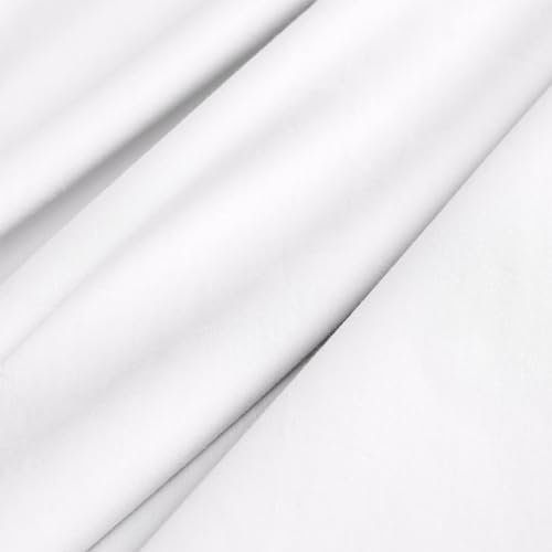 Christy 200TC Organic Double Fitted Sheet | Classic White | 100% Certified Organic Cotton Bedding | Super Soft and Smooth Bed Linen