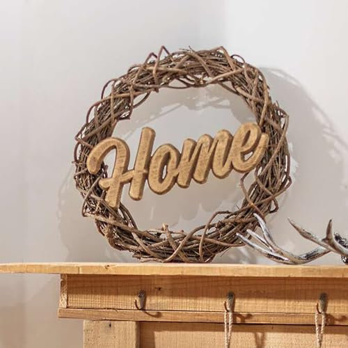 Kranz Home, Birkenreisig, Holz Maße: Ø 39 x 8 cm