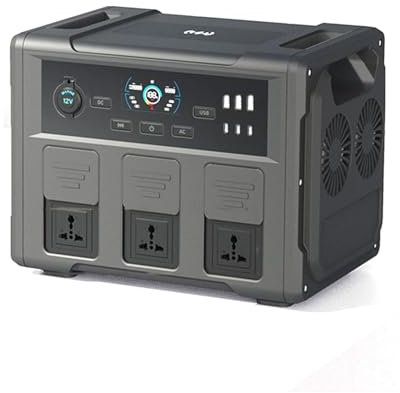 Módulo De Batería Externa De Central Eléctrica Expandible De 1200 W, Con 3 Salidas De CA, Generador Solar, Energía De Almacenamiento De Energía For Respaldo En El Hogar, Camping Al Aire Libre, Emergen