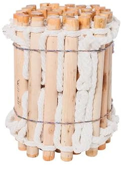 Feuertreppe Strickleiter 10M Holzleiter Höhenbetrieb Außenerweiterungstraining Klettern Weiche Strickleiter Feuerleiter Rettungsleiter FüR Fenster Und Balkon