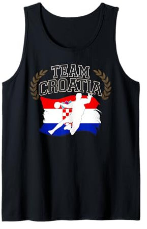Handball Kroatien Trikot Handballspieler Handballspiel Tank Top