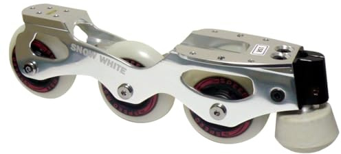 L'ESTEL SKATES - Snow White Inline Roller Skates - Complete Figure Skating Inline Frames - Inline Figure Skating