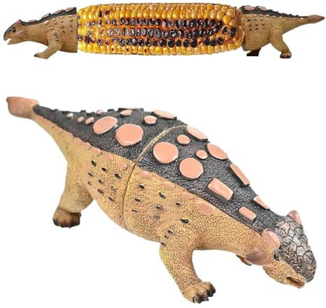 KOBONA Dinosaur Corn Cob Holders Cute Unique Dino Corn on The Cob Holders Reusable Stainless Steel Barbecue Skewers Prongs for Kids BBQs Picnics Family Dinners