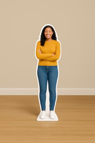 Personalised Cardboard Cutout from Photo – Custom Standee with Stand, 30cm to Life Size, Birthday Party Wedding Hen Do Prom Graduation Decoration, Includes 30cm Mini Cutout, UK Made