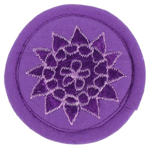 FUTUREORYY Cojín de Tela de Algodón Púrpura para Cuencos Sonoros Budistas, Portátil y Resistente para Ambiente de Sala y Yoga Varios estilos