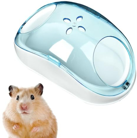 hamsterbadkar – transparent, dammtätt, för sandbad | Stort hamsterbadhus