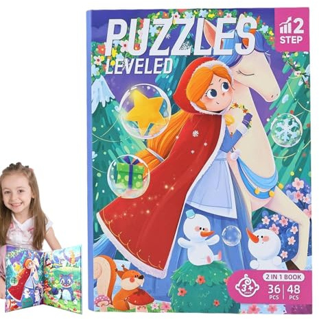 Magnetiskt pussel | Magnetiskt resepussel 11,22 x 8,46 x 0,39 tum | Lärande pedagogisk aktivitetsbok, spel för bilresor, flygplan, födelsedag, pojkar, flickor, barn