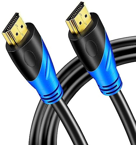 Rommisie 4K/60HZ HDMI Kabel 2m (HDMI 2.0,18Gbps) Ultra High Speed vergoldete Anschlüsse,Ethernet Audio Return Video 4K, Full HD1080p, 3D-kompatibel Blu-Ray Laptop PS3 PS5 PS9 PC HDTV