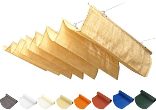 Einziehbar Welle Sonnensegel, HDPE Ersatz Überdachung, UV-beständig Draussen Gleiten Überdachung Mit Montagesatz Für Terrasse Deck Veranda