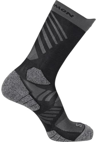 Salomon Aero Crew Socken, Feuchtigkeitsmanagement, gepolsterter Komfort, vielseitiger, strapazierfähiger Stretch für das tägliche Laufen