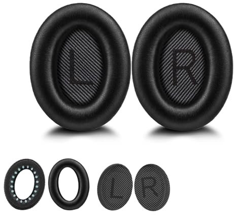 Earpads for Bose QuietComfort 35 35 II Replacement Earpads, Headphones Ear Pads for Bose QC 35/ 35ii Headphones Pads Cushions Cover Noise Isolation Memory Foam Soft and Durable