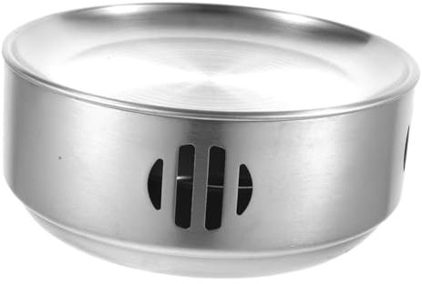 SECFOU Hornillo Portátil de Alcohol de Acero Inoxidable, para Camping y Barbacoa, Fácil de Lavar, Calentamiento y Cocción