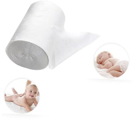 RORPOIR 100 Blatt Weiche Bambus Stoffwindeleinlagen Für Babys Saugfähig Atmungsaktiv Beidseitig Nutzbar Waschbar Einweg Windel Booster Für Wickeltisch Und Nachtgebrauch
