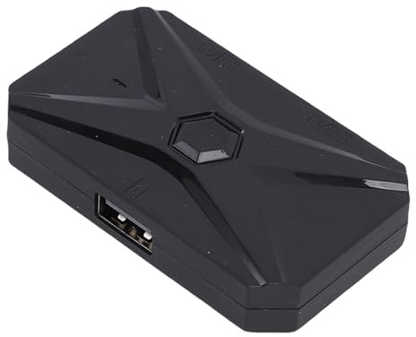 Jectse Gaming -Tastatur -Mauskonverter, Mobiler Gaming -Adapter für Telefone Tablets, Unterstützt Benutzerdefinierte Mapping -Engine, Plug -and -Play, Cloud -Speicher von