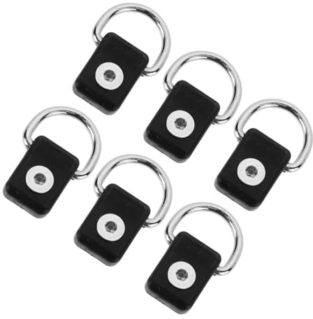 BESPORTBLE 6 Hebillas de Anillo D de Metal para Cuerda de Kayak, Accesorios Ligeros y Resistentes para Rafting y Fijación Segura en Embarcaciones