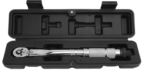 Klanata 1 Torsions-Klickschlüssel mit 1 4-Zoll-Antrieb, 5–25 Nm, beidseitig drehbarer Drehmomentschlüssel mit CRV-Konstruktion und Schnellspanner