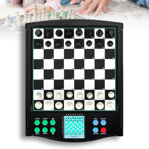 MiBoce Jeu D'échecs Électronique Interactif, Échiquier Électronique, avec Affichage Intelligent, Plus De 30 Niveaux De Difficulté, Aucun Réseau Requis, pour Jeux À Deux Joueurs Et Jeux en Famille