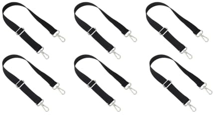 Onchdbfhuu Elastische Pferde-Decke Beinschnallen 6 Stück, Verstellbar Von 24 Bis 42 Länge, Ersatzteile mit Doppelten Drehkarabinern.