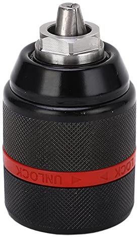 Eleage Portabrocas sin Llave Autoajustable 1/2-20UNF 2-13 Mm Ajustable para Taladro Eléctrico Manual (Hexagonal 63 mm / 2,5 pulgadas)