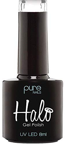 Halo Gel Polish 8ml - Coral. UV/LED Gel Nail Polish, Long Lasting & Easy To Apply. Nail Art Colours For Manicure & Pedicure. Gel Polish For Professional & Home Use.