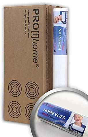 HomeVlies Öko glatte überstreichbare Vliestapete weiß ohne Struktur Glattvlies umweltbewusst Renoviervlies Malervlies nachhaltig umweltschonend 4 Rollen FSC® MIX Nr. TSUD-COC-001718-KR