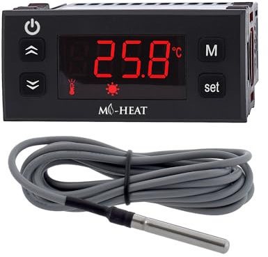 Mi-10 Thermostat zum Heizen + Kühlen12V Raum-Regler 20A Relais Thermostatregler