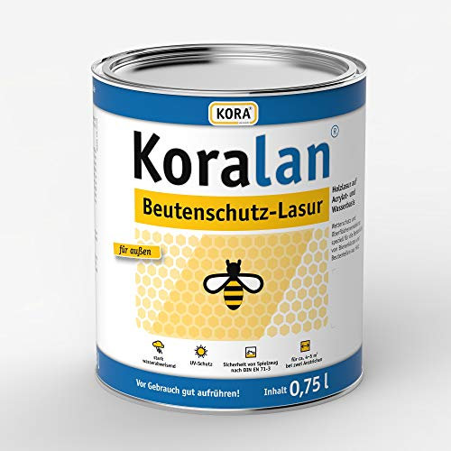 Koralan Beutenschutz Lasur Bienen Farbe Tannengrün 750ml