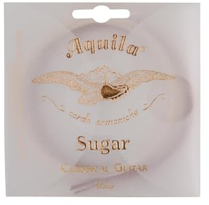 AQUILA - 155C SUGAR GUIT SET MEDIUM TENS Set di corde per chitarra classica della serie Sugar, Diametri: E 1,10 - A 0,93 - D 0,75 - G 0,98 - B 0,80 - E 0,66