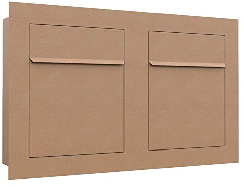 Unterputz Briefkasten - Einbaubriefkasten Bari for Two in Rost