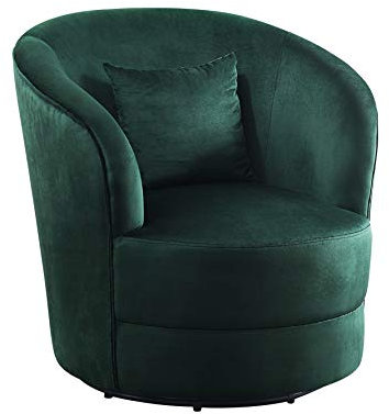 Atlantic Home Collection Sessel Colin, 360Grad, Polyester, Grün, BxTxH: 84cm x 85cm x 84 cm