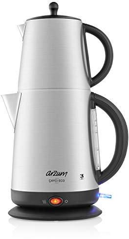Eco Turkish Tea Maker, Stainless Steel, 2200