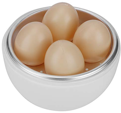 Cuiseur à Oeufs ondes, 4 Capacités, Fabricant D'oeufs Cuits Durs Blancs pour ondes, Dureté et Cuiseur à Oeufs Mous de Moins de 9 Minutes