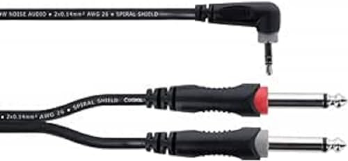 Cordial Cavo Y bretella mini jack stereo angolato/2 jack mono 3 m