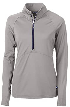 Cutter & Buck Women's Long Sleeve Adapt Eco Knit Half Zip Pullover Shirt