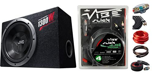 JVC CS-BW 120 Car Subwoofer & VIBE Audio Slick 2000 W System Car Wiring Kit