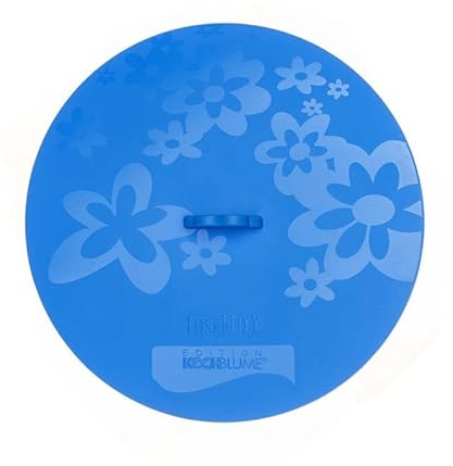 Kochblume Frisch Fixx 25cm | Universaler Frischhaltedeckel | Premium-Silikon & BPA frei| Hitzebeständig | Spülmaschinenfest | Ø 25cm | Farbe: blau