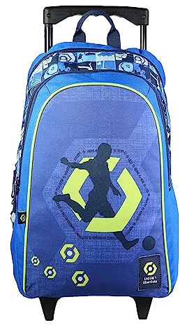 Bagtrotter Rucksack mit Rollen Liga 1 Fußball Blau
