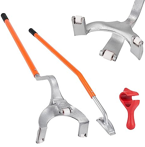 VEVOR Levier Démonte Pneus Poids Lourds 571-622 mm Démonte Pneu Acier Barre Montage Démontage Manuel 3 Outils de Changement de Pneu Maintien Talons Décolle-Talon pour Camion sans Chambre à Air Orange