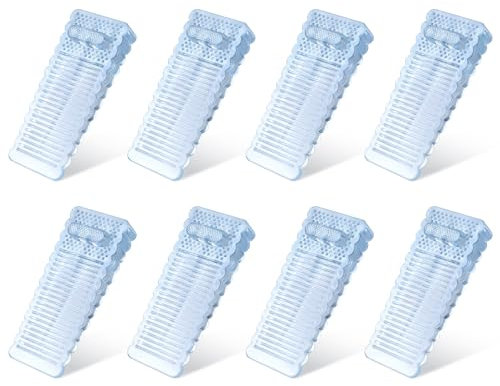 AiQInu 8 Stück Türkeil Gummi, Türstopper Boden, Türstopper Keil Gummi, Türkeil Rutschfest, Türkeil Türstopper Transparent, Door Stopper