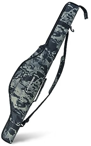 Fiorky Portable Fishing Bag Folding Fishing Rod Reel, Outdoor Fishing Tackle Boxes Large-capacity Fishing Handbag Waterproof Adjustable Strap Wear-resistant for Fish Bait Reel Gear