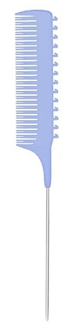 Highlighting Clip Comb Teasing Foiling Salon Hair Clip Weaving Rat Tail Parting Combs, , Reasonable Comb Spacing, Multipurpose, Portable Design, Convenient Hair Parting