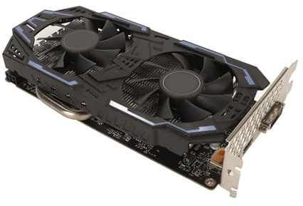 ASHATA Gaming-Grafikkarte, HD-Multimedia-Schnittstelle, DisplayPort DVI 8008 MHz, HDR, Dual-Fan-Kühlung, Desktop-PC-GPU-Grafikkarte für PC-Spiele (1060 5 GB)