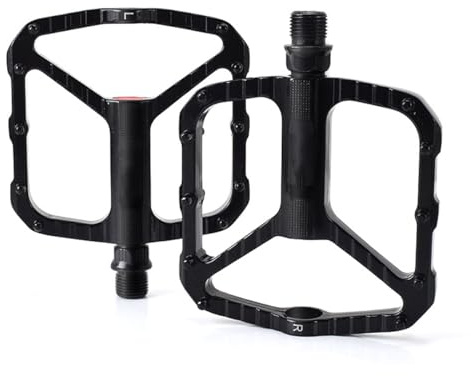 HOUSON Fahrradpedale, 9/16 Zoll Aluminium Fahrrad Pedalen Breites Plattformpedal Mountainbike-Pedale für E-Bike, Mountainbike, Rennrad