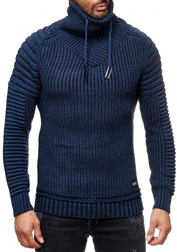 Subliminal - Jersey de punto grande, cuello alto, estilo básico, jersey de punto de invierno, cuello de cal, manga larga, idea de regalo BX292