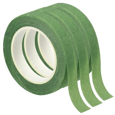 PATIKIL Confezione da 3 Nastro Floreale 1/2 x 20 Yard / 12mm x 20m Verde | Nastri Adesivi, per Avvolgere Steli di Bouquet
