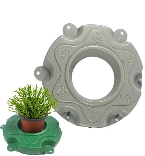 Isla flotante para plantas de estanque, anillo para macetas acuáticas, anillo para maceta, protector de plantas para la gestión de ríos verdes