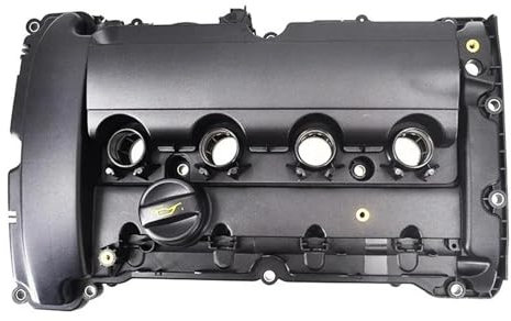 QAQMHVCVB Zylinderkopfhaube 0249E6 V759886280 Autozubehör Motorventildeckel Mit Dichtung Für Peugeot 207 208 308 508 3008 5008 Ventildeckel(Plastic)