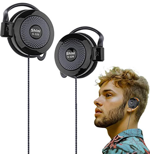 Auricolare In-Ear, Auricolari Sport Con Clip Regolabile, Cuffie Con Filo Per Fitness E Sport, Cuffia Clip-Type Sport, Cuffie In Ear Antisudore E Antischizzo, Auricolari Con Cablati Per Correre Fitness