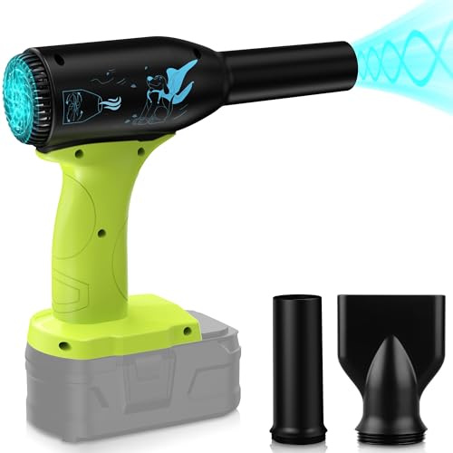 Jet Dry Mini-Gebläse für Ryobi 18 V Akku, 90.000 U/min, 3 Geschwindigkeiten, tragbarer, kabelloser Ventilator, für Computertastatur, Auto-Trocknen, Camping, Outdoor (ohne Batterie)